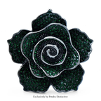 PENDRA Rosaspark Luxury Shining Rose Flower Brooch