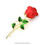 PENDRA Roselyn Classic Rose Flower Brooch