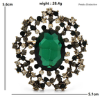 PENDRA Royale Palace Crystal Round Brooch