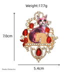 PENDRA Royalecat Luxury Palace Cat Brooch