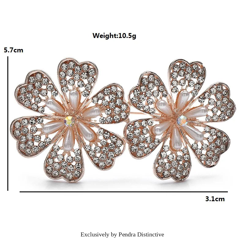 PENDRA Sakuraia Pearl Cherry Blossom Brooch
