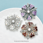 PENDRA Sakuraia Rhinestone Cherry Blossom Brooch