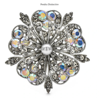 PENDRA Sakuraia Rhinestone Cherry Blossom Brooch