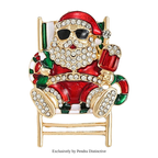 PENDRA Cool Christmas Father Brooch
