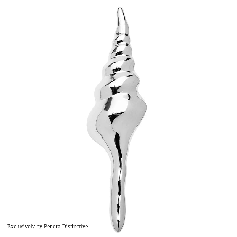 PENDRA Seashell Conch Stainless Steel Brooch