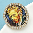 PENDRA Self-Portrait Painting Brooch