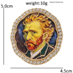 PENDRA Self-Portrait Painting Brooch