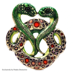 PENDRA Serpelle Snake Brooch