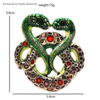 PENDRA Serpelle Snake Brooch