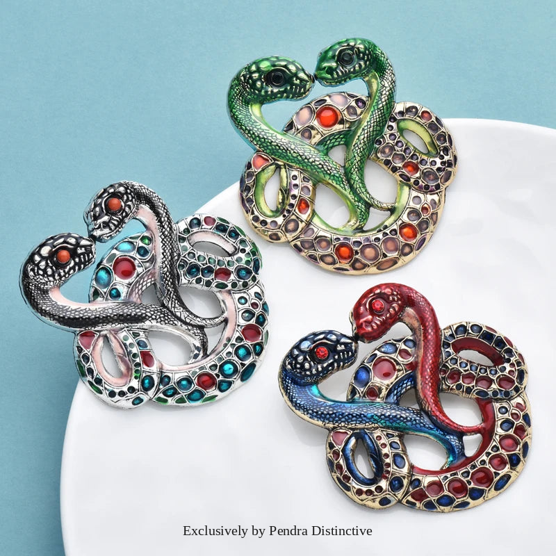 PENDRA Serpelle Snake Brooch