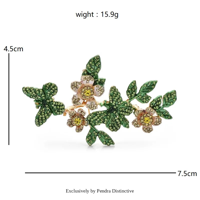 PENDRA Shining Butterflies Brooch