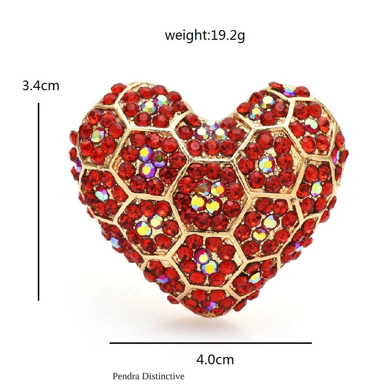 PENDRA Shining Heart Brooch