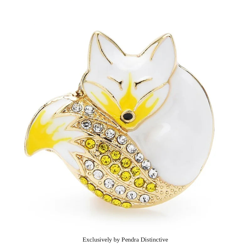 PENDRA Sleeping Fox Brooch