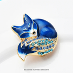 PENDRA Sleeping Fox Brooch