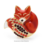 PENDRA Sleeping Fox Brooch