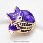 PENDRA Sleeping Fox Brooch