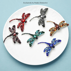 PENDRA Smaller Size Crystal Dragonfly Brooch