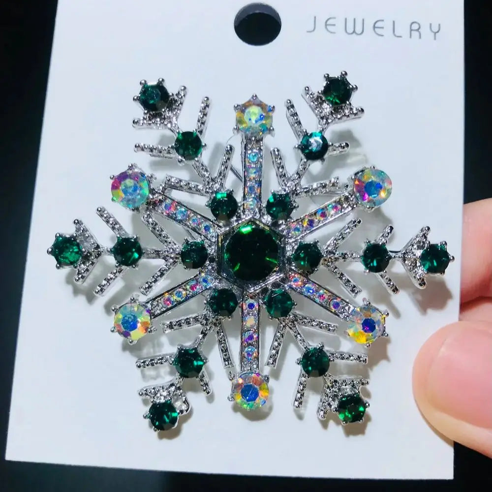 PENDRA Snowelle Blue Snowflake Brooch