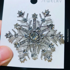 PENDRA Snowelle Blue Snowflake Brooch
