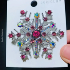 PENDRA Snowelle Blue Snowflake Brooch