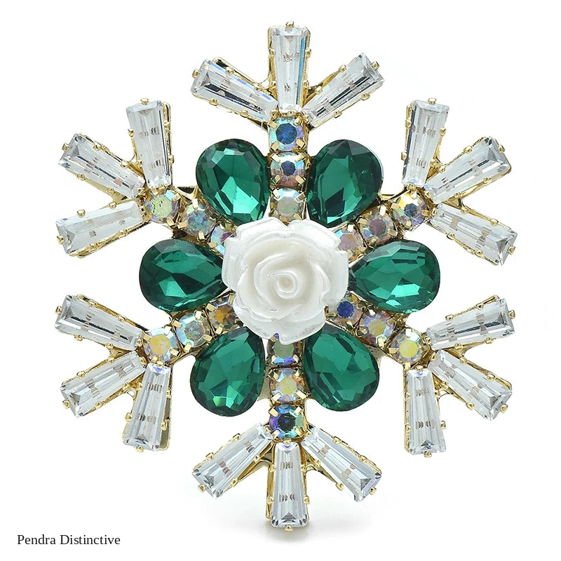 PENDRA Snowelle Handmade Snowflake Brooch