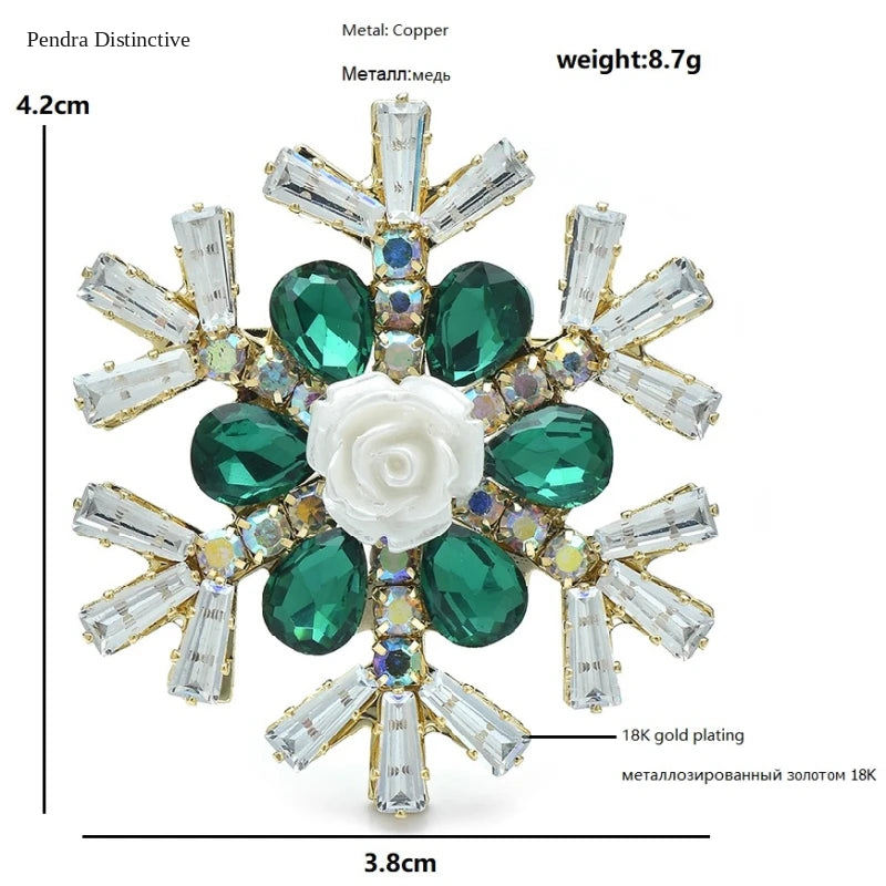 PENDRA Snowelle Handmade Snowflake Brooch