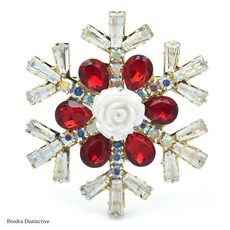 PENDRA Snowelle Handmade Snowflake Brooch
