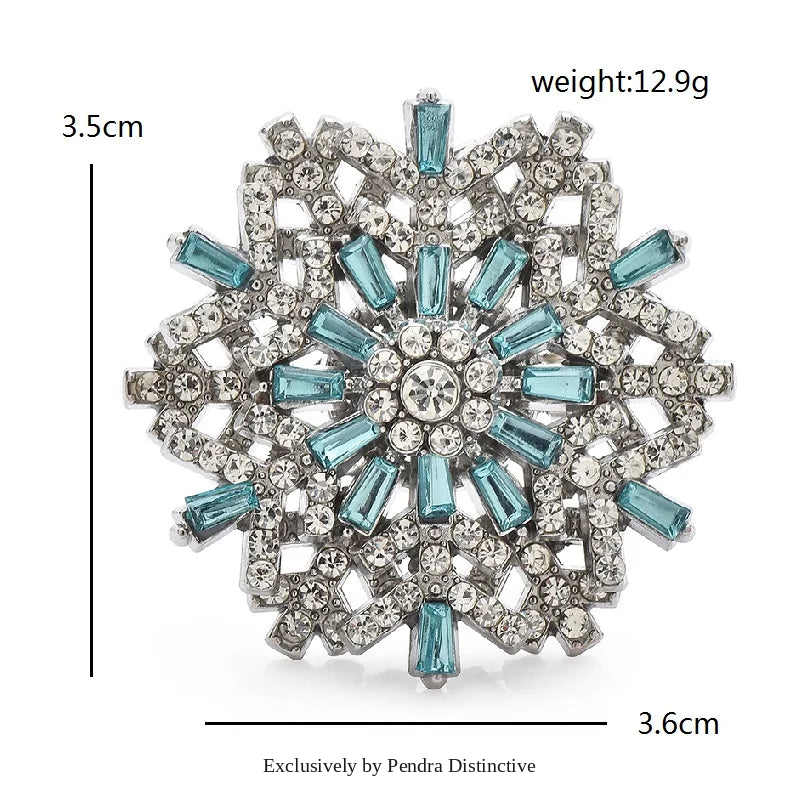 PENDRA Snowelle New Christmas Snowflake Brooch