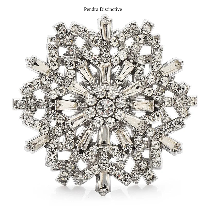 PENDRA Snowelle New Christmas Snowflake Brooch