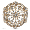 PENDRA Snowelle Sparkling Rhinestone Snowflake Brooch