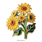 PENDRA Solara 2-Design Sunflower Brooch