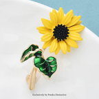 PENDRA Solara Cute Sunflower Brooch