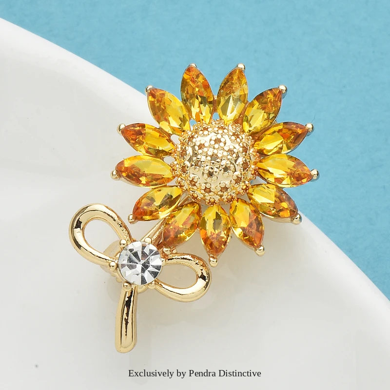 PENDRA Solara Lovely Sunflower Brooch