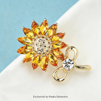 PENDRA Solara Lovely Sunflower Brooch
