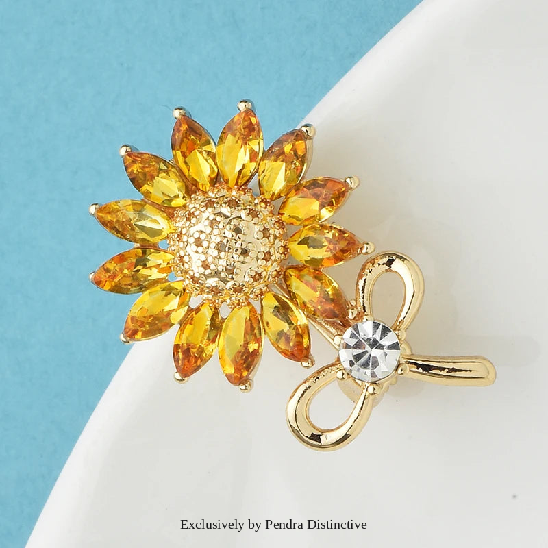 PENDRA Solara Lovely Sunflower Brooch