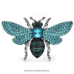 PENDRA Solis Rhinestone Bee Brooch