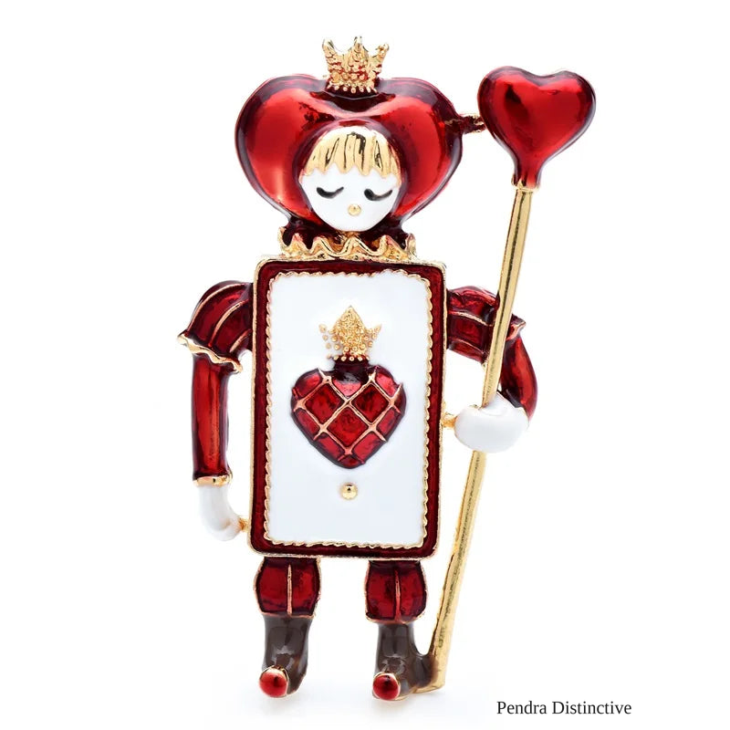 PENDRA Cute Spade Soldier Brooch