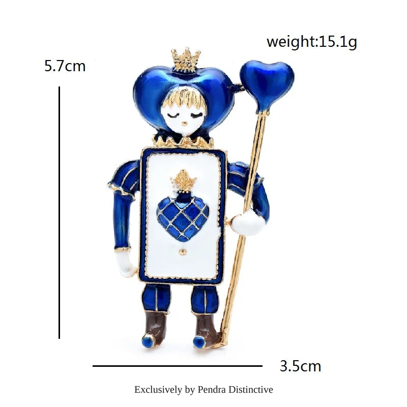 PENDRA Cute Spade Soldier Brooch