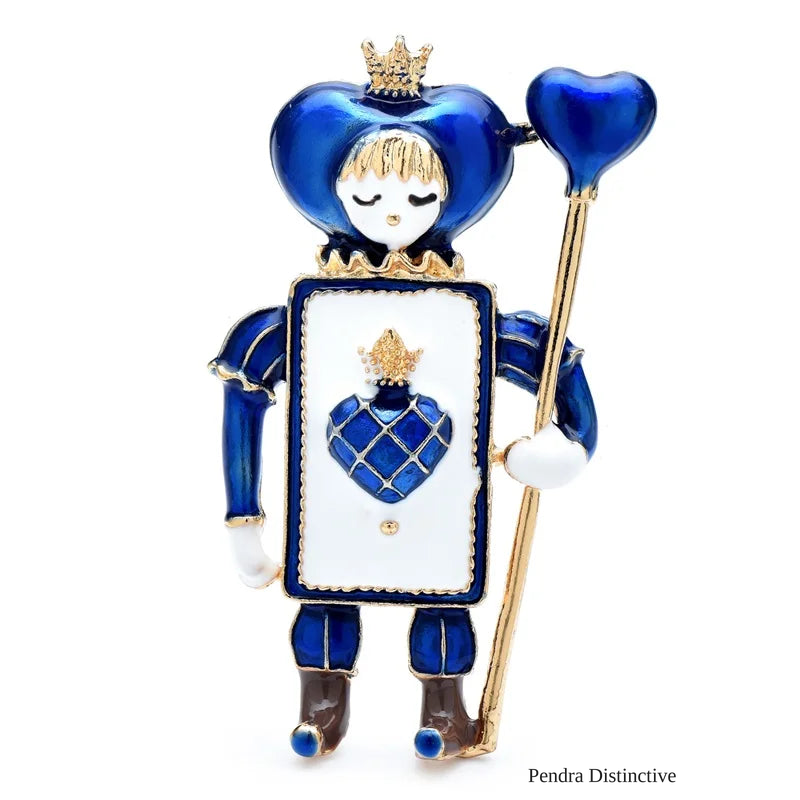 PENDRA Cute Spade Soldier Brooch