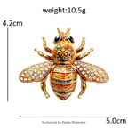 PENDRA Spark Rhinestone Bee Brooch