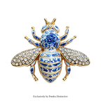 PENDRA Spark Rhinestone Bee Brooch
