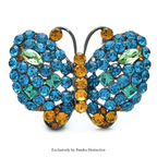 PENDRA Sparkling Butterfly Brooch