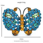 PENDRA Sparkling Butterfly Brooch