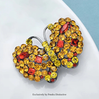 PENDRA Sparkling Butterfly Brooch