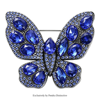 PENDRA Sparkling Butterfly Rhinestone Brooch