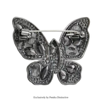 PENDRA Sparkling Butterfly Rhinestone Brooch