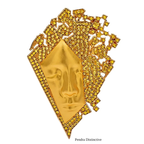 PENDRA Sparkling Face Brooch