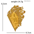 PENDRA Sparkling Face Brooch
