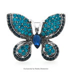PENDRA Sparkling Rhinestone Butterfly Brooch