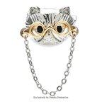 PENDRA Spectacat Chain Metal Cat Brooch